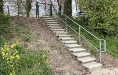 Slope stairs