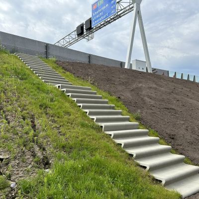 Taludtrap, A1 Apeldoorn-Twello